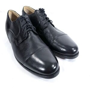 Belvedere Duke Black Leather Cap Toe Oxford Dress Shoes Men Size 13 D
